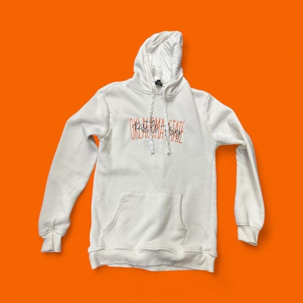 Oklahoma State 'Pistols Firing' Embroidered Hoodie Game Day Spirit Sweatshirt